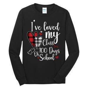 I've Loved My Class For 100 Days School Cute Valentine Tall Long Sleeve T-Shirt