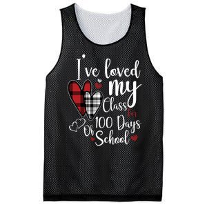 I've Loved My Class For 100 Days School Cute Valentine Mesh Reversible Basketball Jersey Tank