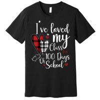 I've Loved My Class For 100 Days School Cute Valentine Premium T-Shirt