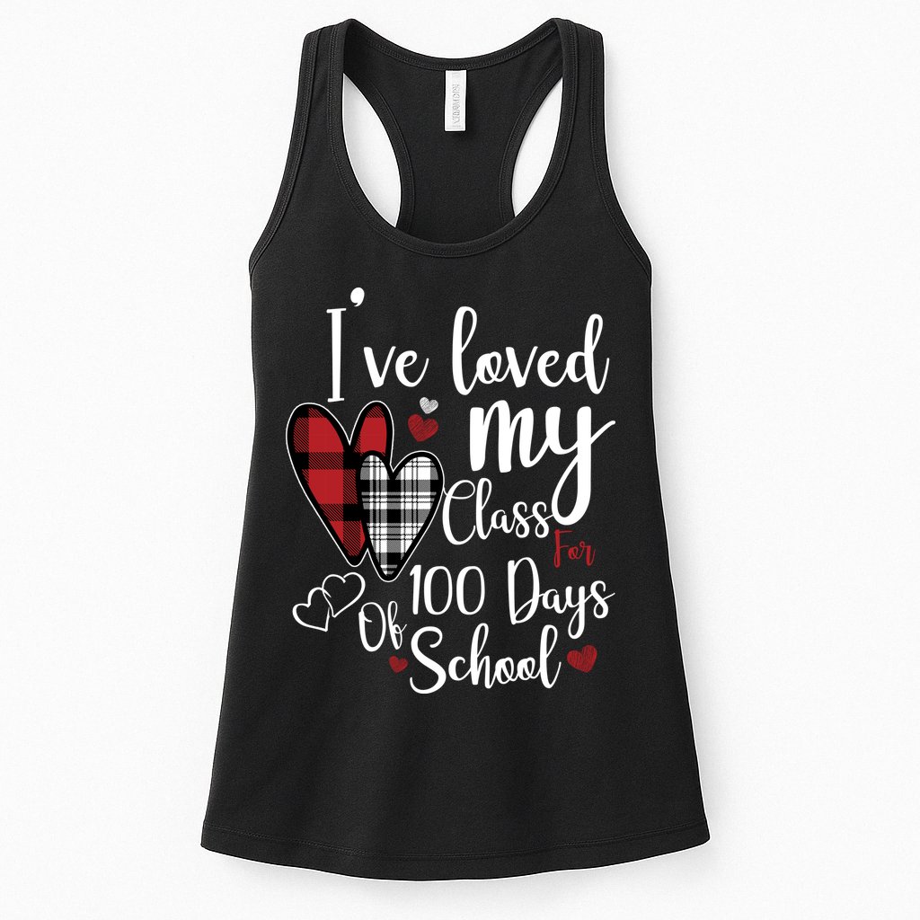 I've Loved My Class For 100 Days School Cute Valentine Womens Tank Top