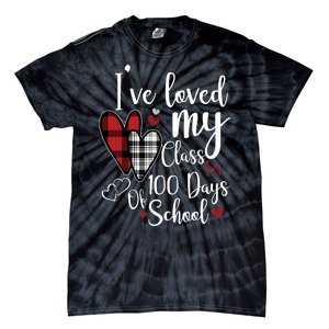 I've Loved My Class For 100 Days School Cute Valentine Tie-Dye T-Shirt