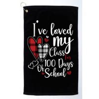 I've Loved My Class For 100 Days School Cute Valentine Golf Towel