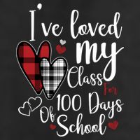 I've Loved My Class For 100 Days School Cute Valentine Golf Towel