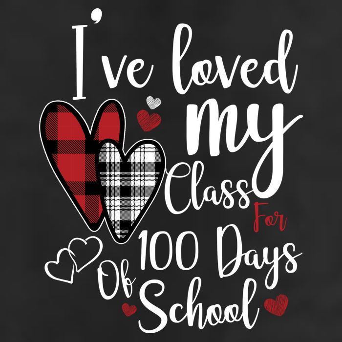 I've Loved My Class For 100 Days School Cute Valentine Golf Towel