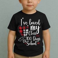 I've Loved My Class For 100 Days School Cute Valentine Toddler T-Shirt