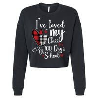 I've Loved My Class For 100 Days School Cute Valentine Cropped Pullover Crew