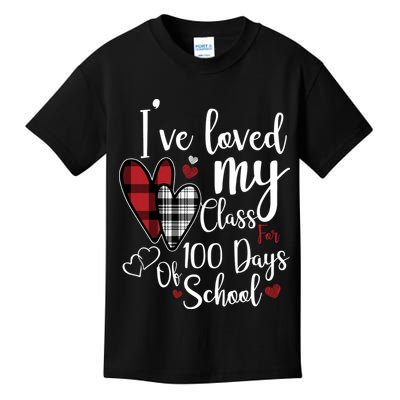 I've Loved My Class For 100 Days School Cute Valentine Kids T-Shirt