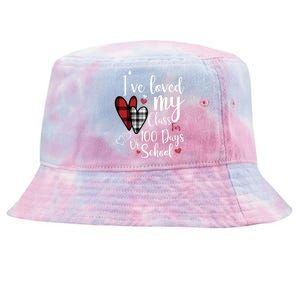 I've Loved My Class For 100 Days School Cute Valentine Tie-Dyed Bucket Hat