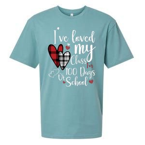 I've Loved My Class For 100 Days School Cute Valentine Sueded Cloud Jersey T-Shirt