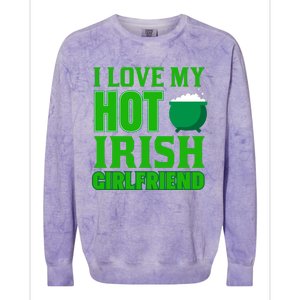 I Love My Hot Irish Girlfriend Colorblast Crewneck Sweatshirt