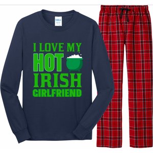 I Love My Hot Irish Girlfriend Long Sleeve Pajama Set