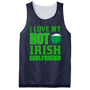 I Love My Hot Irish Girlfriend Mesh Reversible Basketball Jersey Tank