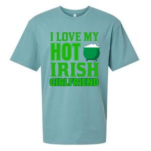 I Love My Hot Irish Girlfriend Sueded Cloud Jersey T-Shirt