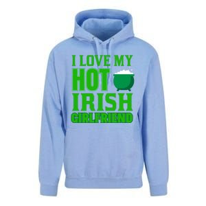 I Love My Hot Irish Girlfriend Unisex Surf Hoodie