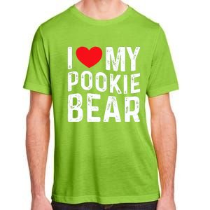 I Love My Pookie Bear I Heart My Pookie Bear ValentineS Adult ChromaSoft Performance T-Shirt