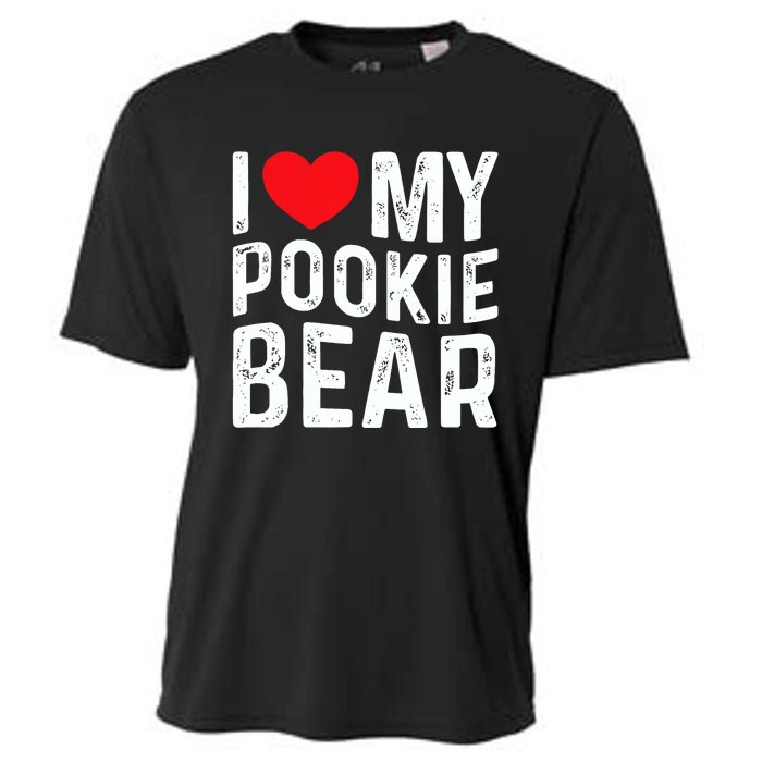 I Love My Pookie Bear I Heart My Pookie Bear ValentineS Cooling Performance Crew T-Shirt