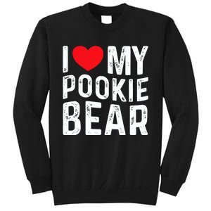 I Love My Pookie Bear I Heart My Pookie Bear ValentineS Sweatshirt