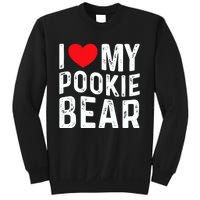 I Love My Pookie Bear I Heart My Pookie Bear ValentineS Sweatshirt