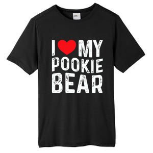 I Love My Pookie Bear I Heart My Pookie Bear ValentineS Tall Fusion ChromaSoft Performance T-Shirt