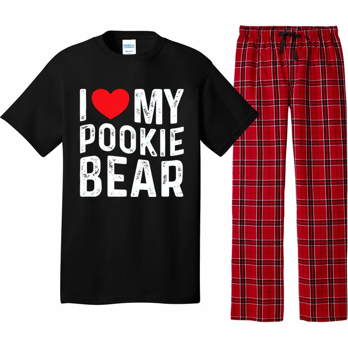 I Love My Pookie Bear I Heart My Pookie Bear ValentineS Pajama Set