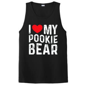 I Love My Pookie Bear I Heart My Pookie Bear ValentineS PosiCharge Competitor Tank