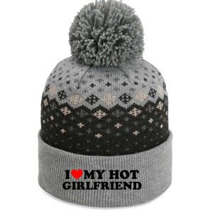 I Love My Hot Girlfriend GF I Heart My Hot Girlfriend White The Baniff Cuffed Pom Beanie