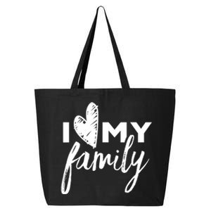 I Love My Family Relatives Party Families Reunion 25L Jumbo Tote