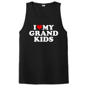 I Love My Grand Grand Gift Red Heart Gift PosiCharge Competitor Tank