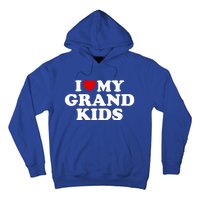 I Love My Grand Grand Gift Red Heart Gift Hoodie