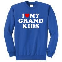 I Love My Grand Grand Gift Red Heart Gift Sweatshirt