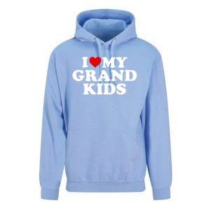 I Love My Grand Grand Gift Red Heart Gift Unisex Surf Hoodie