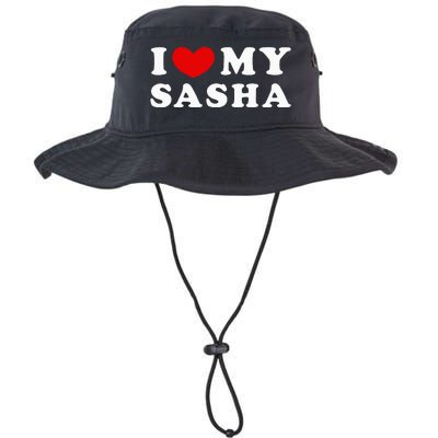 I Love My Sasha I Heart My Sasha funny quotes Legacy Cool Fit Booney Bucket Hat