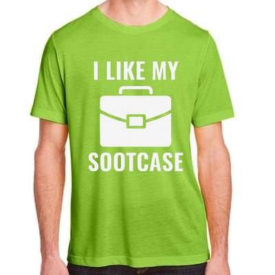 I Like My Sootcase Funny Suitcase Meme Viral Sarcastic Pun Adult ChromaSoft Performance T-Shirt