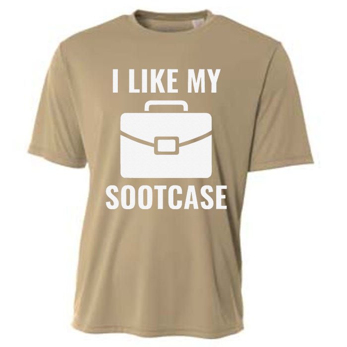 I Like My Sootcase Funny Suitcase Meme Viral Sarcastic Pun Cooling Performance Crew T-Shirt