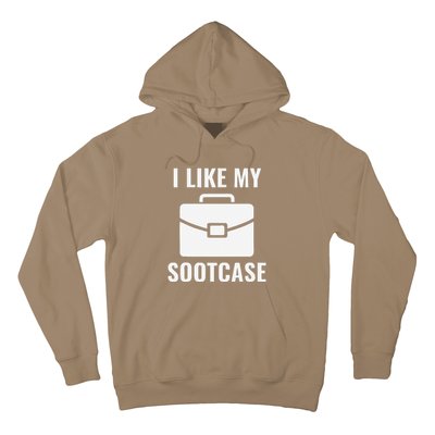 I Like My Sootcase Funny Suitcase Meme Viral Sarcastic Pun Hoodie