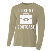 I Like My Sootcase Funny Suitcase Meme Viral Sarcastic Pun Cooling Performance Long Sleeve Crew