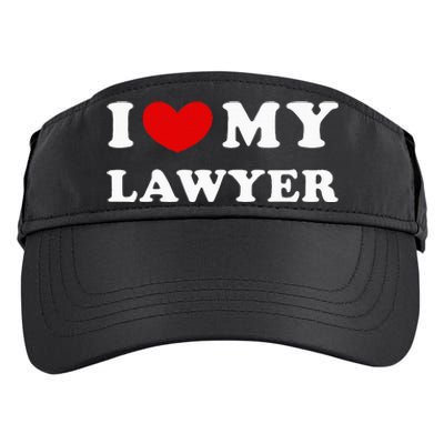 I Love My Lawyer Adult Drive Performance Visor