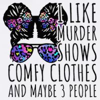 I Like Murder Shows Comfy Clothes And Maybe 3 People Short Acrylic Beanie
