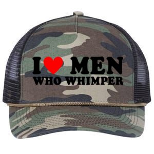 I Love Men Who Whimper Funny Whimper Quotes Retro Rope Trucker Hat Cap