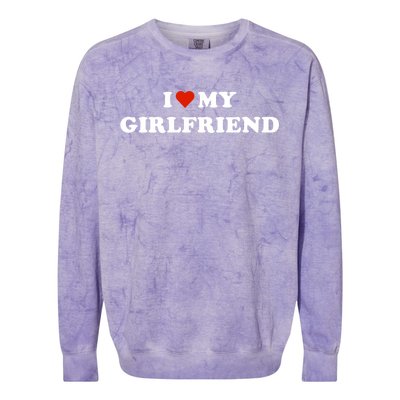 I Love My Gf Colorblast Crewneck Sweatshirt