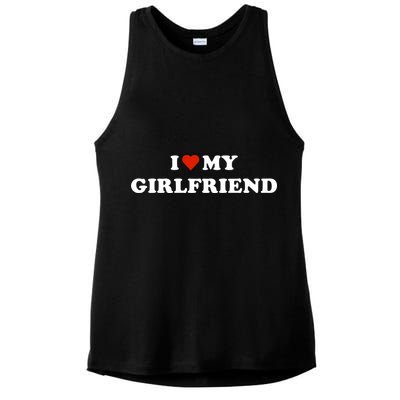 I Love My Gf Ladies PosiCharge Tri-Blend Wicking Tank