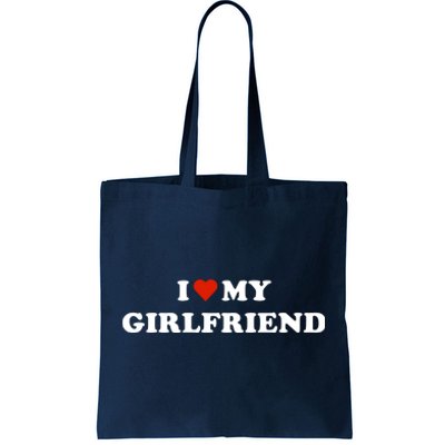 I Love My Gf Tote Bag