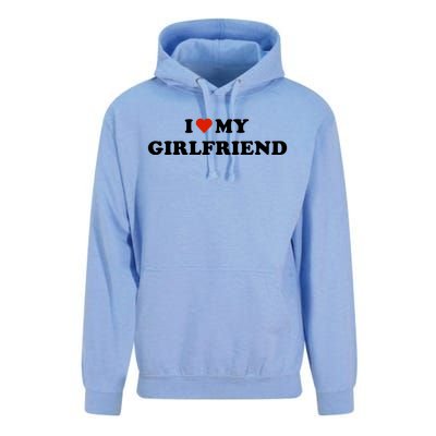 I Love My Gf Unisex Surf Hoodie