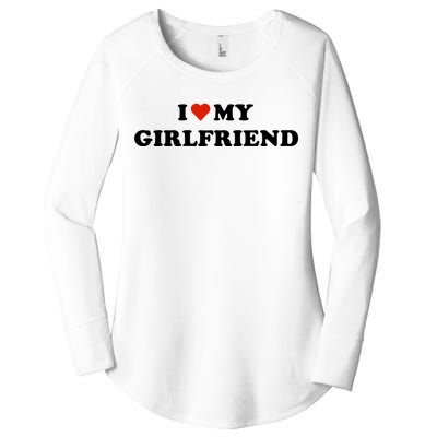 I Love My Gf Women's Perfect Tri Tunic Long Sleeve Shirt