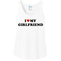 I Love My Gf Ladies Essential Tank