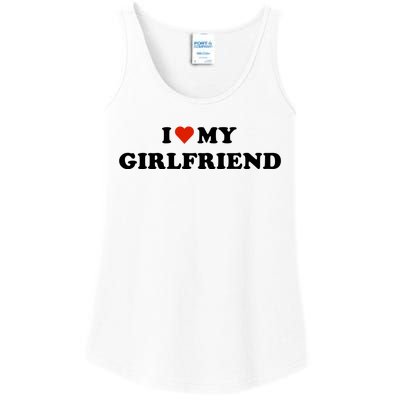 I Love My Gf Ladies Essential Tank