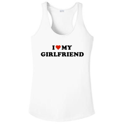 I Love My Gf Ladies PosiCharge Competitor Racerback Tank