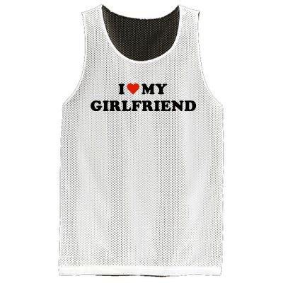 I Love My Gf Mesh Reversible Basketball Jersey Tank