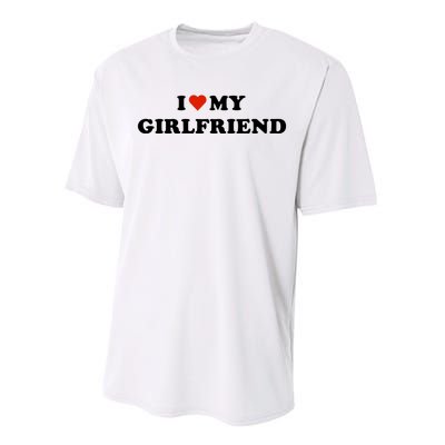 I Love My Gf Performance Sprint T-Shirt