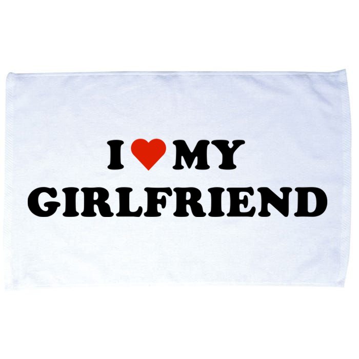 I Love My Gf Microfiber Hand Towel